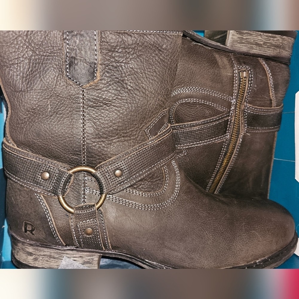 Mens ROAN leather dress boots